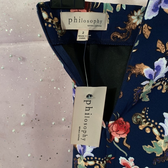 Philosophy Floral Print Pencil Skirt NWT - Picture 4 of 8